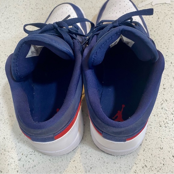 SOLD Dead Stock Air Jordan 1 Low ‘USA’ Sneakers 2020 Mens 8.5 - Picture 5 of 13